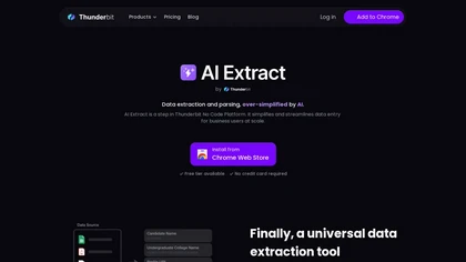 Everything AI - AI Extract by Thunderbit